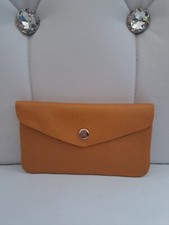Portemonnaie Geldbörse  Geldbeutel Echt Leder camelfarben  ITALY  Neu gross