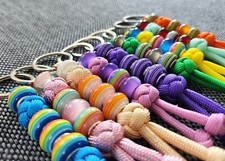 Paracord 550 Luxus Schlüsselanhänger Charms Geschenk Handmade Regenbogen