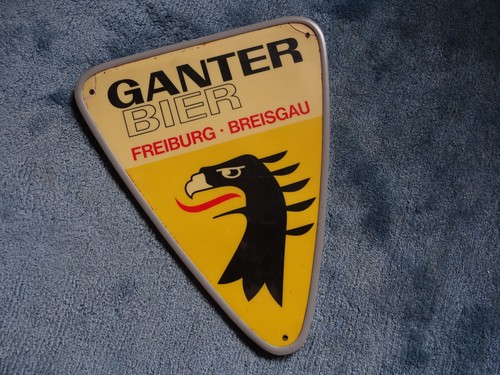 Glasplakat ganter bier - ganter,