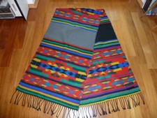 Großer Wollschal Stola Ethnostil – Wendeschal - hochwertig