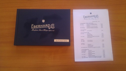 Eberhard katalog uhren - &, co.