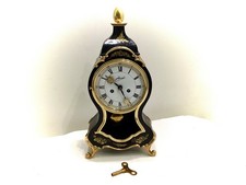 Vintage *Schmid* Pendule Kaminuhr 8Tage Pendelwerk vergoldet Top Sammlerstück