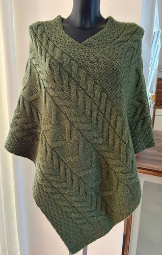 Irischer strickponcho made in - strickponcho,,