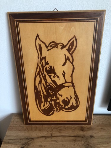 Vintage holz intarsie aus den - vintage,