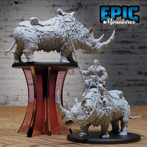 Woolly rhino mount 28mm - rhino,