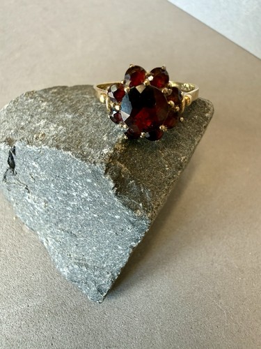 Antiker granat ring 333 - 333, gold