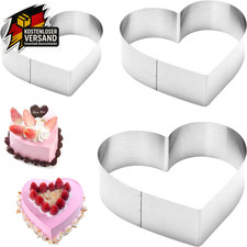 Herzbackform Set 10 15 20 cm
