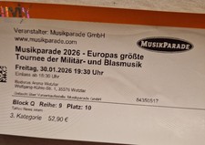 Ticket für Musikparade 2026
