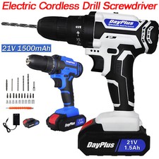 21V Akkuschrauber Set Bohrschrauber Bohrmaschine Akkubohrer Ladegerät mit Akkus
