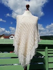 Poncho mit Pailletten * Häkelponcho * Hippie * Boho * Sommerponcho  
