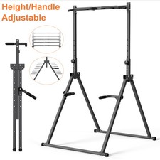 Power Tower Faltbar Dip Station Klimmzugstange Liegestütze Freistehend Fitness 