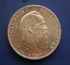 Bayern : 5 Mark 1911 D.  Prinzregent Luitpold  90. Geburtstag.  -659-