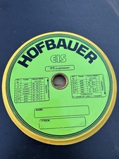 Hofbauer Eisstock Winterplatte Gelb Nr. 25 M langsam 46-48 A Winterlaufsohle