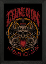 Metall Herz gerahmtes Wandbild