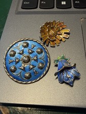 David Andersen 3 Broschen