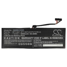 Akku für MSI GS43VR GS43 Phantom Pro 006 GS43VR-6RE GS43VR 6RE 8060mAh 7,6V