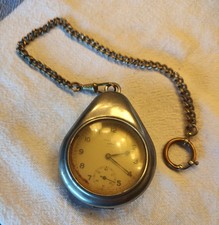 ALTES TASCHENUHRGEHÄUSE MIT KETTE MIT JUNGHANS ASTRA TASCHENUHR (42)