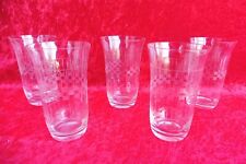 5 edle  Gläsern , feine Kristallgläser ,  geschliffen