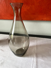 50/60-er: feine Rauchglas Vase  Wagenfeld Ära h=22cm