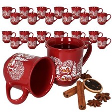 36er Set Glühweinbecher rot