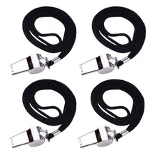 4 Pcs Trillerpfeife Edelstahl Sport Pfeifen Max 120 db Lauter Klarer Schiedsrich