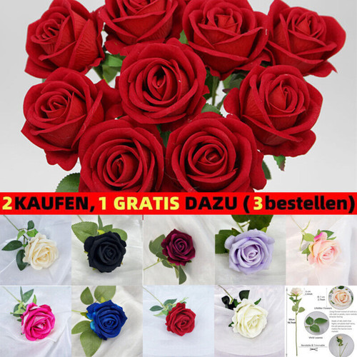Künstliche einzelne rose - künstliche,