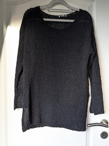 Strickpullover schwarz grobe - schwarz,