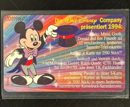 Telefonkarte the disney - -,