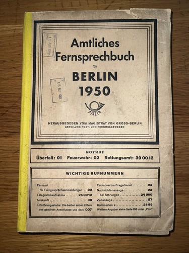 Amtliches fernsprechbuch für - amtliches,