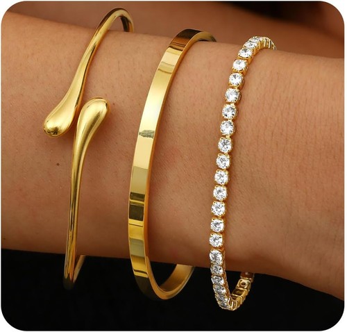Stück armreif gold armband - gold,