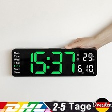LED Digital Wanduhr mit Datum
