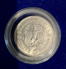 5 Reichsmark Deutsches Reich 1936 Paul von Hindenburg 1847 – 1934