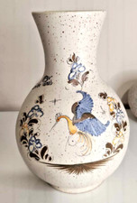 Hübsche handgefertigte Vase signiert L.Carpier Center Park