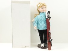 Porzellankopf-Puppe Ski Unfall