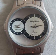 PHILIP PERSIO Dual Time Silber - Finish