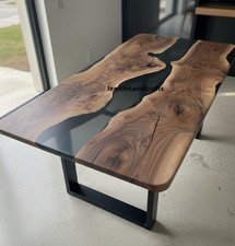 Black Epoxy River Table - Live