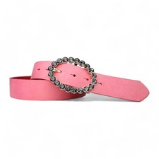 FRONHOFER Best&Timeless Damengürtel 4 cm, Schnalle mit schwarzen Strasssteinen, 