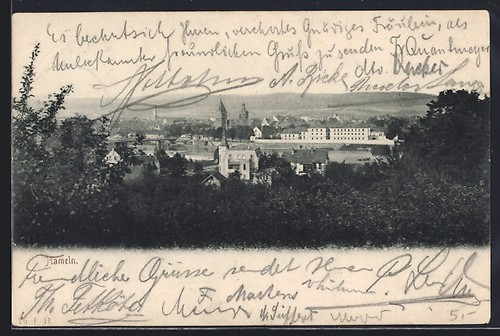 Hameln stadtansicht mit - stadtansicht,