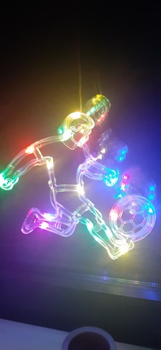 Led bunte fußballspieler - fußballspieler, mit