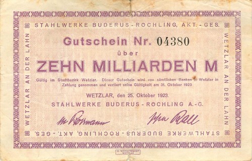 Wetzlar stahlwerke buderus - wetzlar,