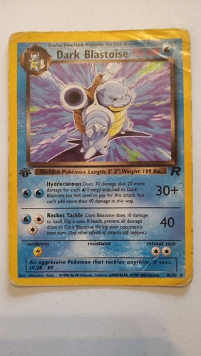 Pokemon karte dark blastoise - pokemon,