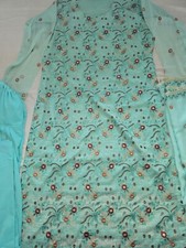 Salwar kameez, Anarkali, Lehenga Mintgrün NEU Größe 42-44