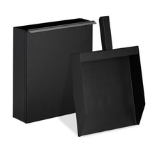 Ascheeimer mit schaufel Aschebehälter Aschekasten Kohlewanne 3 Liter eckig