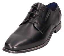 BUGATTI Schnürschuh Business Schuh, Anzugschuh mit feinem Blockabsatz , Gr. 44