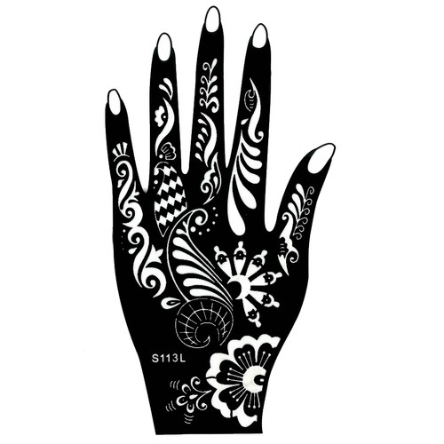 Henna tattoo schablone - schablone, hand