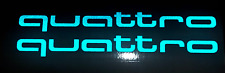 2 Stück quattro Aufkleber Auto in versch Größen u Farben  REFLEKTIEVENDE FOLIE