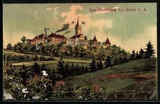 Künstler-AK Kahla S. A., Leuchtenburg 1914 