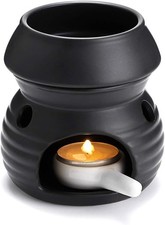 Schwarze Duftlampe aus Keramik