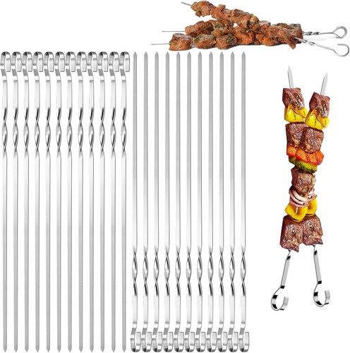Grillspieße edelstahl 30cm - grillspieße,