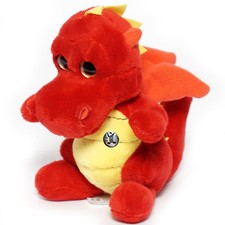 Drache Kuscheltier rot